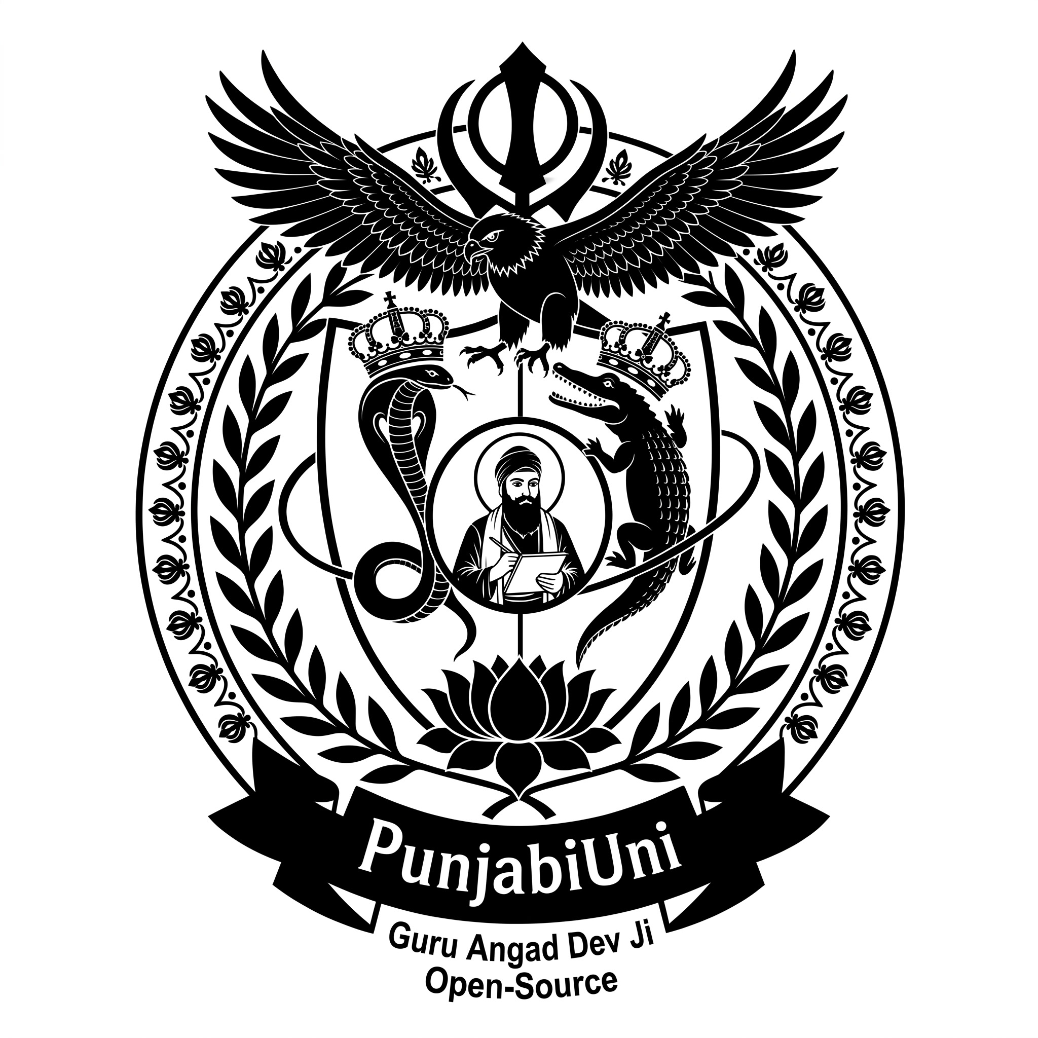 PunjabiUni crest — Guru Angad Dev Ji, Open-Source